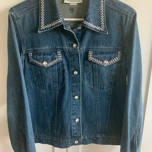 Christine Alexander Denim jacket trimmed with Swarovski Crystals